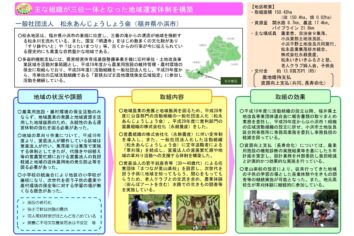 【組織の体制強化】松永あんじょうしょう会（福井県小浜市）